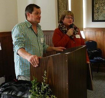 Kevin Stadler and Cherie Ryan accepted the award for the Alderwood Manor Heritage Assn for their newly designed website.