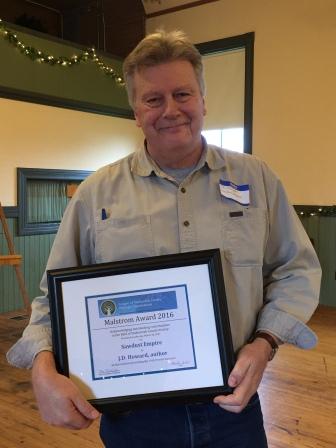 James Cuthill with Malstrom Award: Photo: Courtesy Lita Sheldon